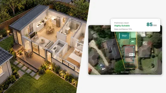 建筑房地产可行性评估 · 界面截图